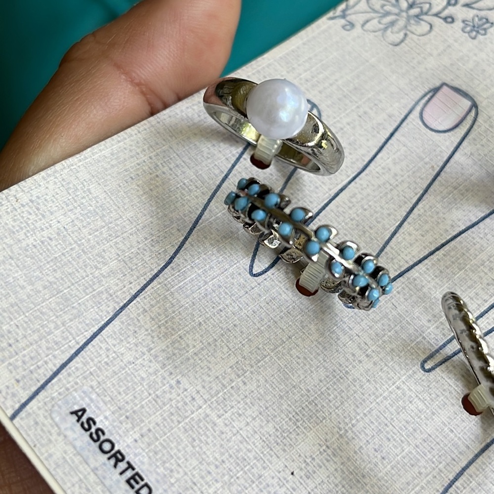 Ring Set Size 5 Silver - Picture 4 of 5